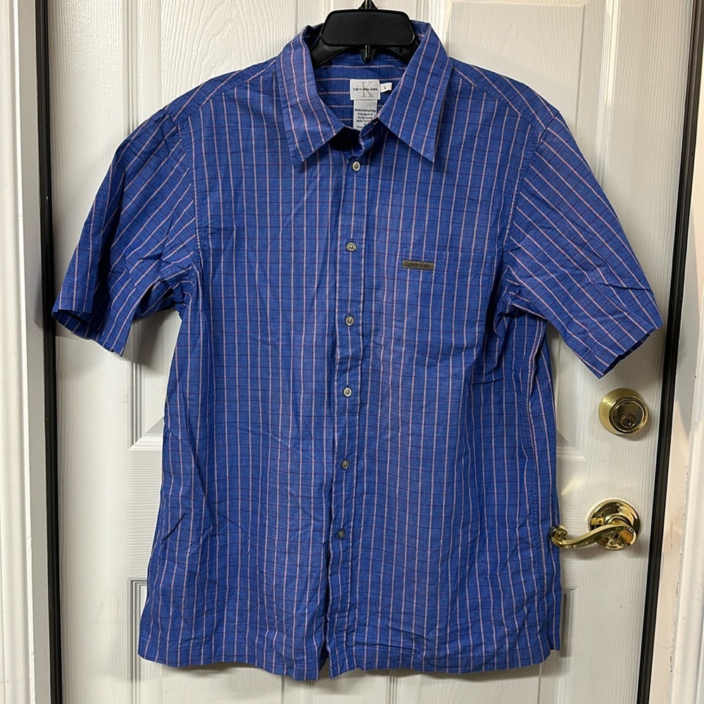 Men’s Calvin Klein Jeans short sleeve button down shirt